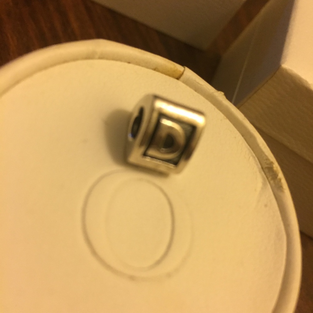 Pandora Sterling Silver Letter D Charm